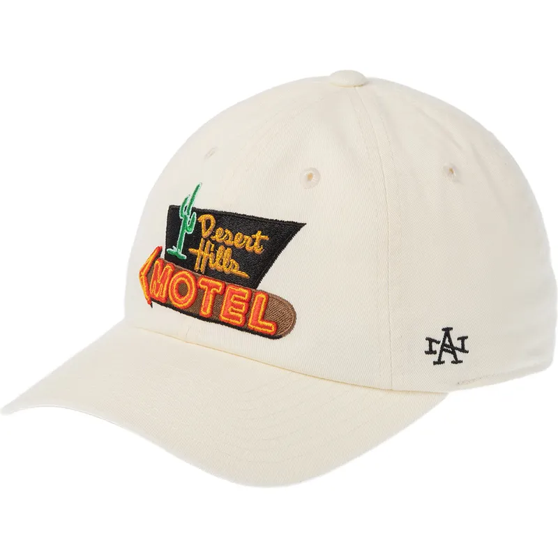 bone-curvo-bege-ajustavel-desert-hill-motel-ballpark-da-american-needle