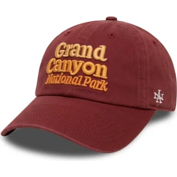 Boné curvo vermelho ajustável Ballpark Grand Canyon National Park da American Needle