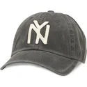 bone-curvo-preto-ajustavel-archive-da-new-york-black-yankees-mlb-da-american-needle