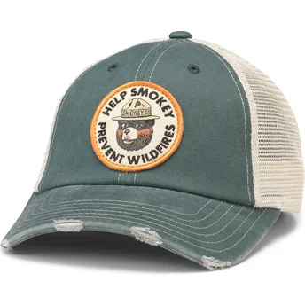Boné trucker verde Orville Smokey Bear da American Needle