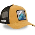 bone-trucker-castanho-e-preto-smurf-genio-smu-handy-os-smurfs-da-capslab