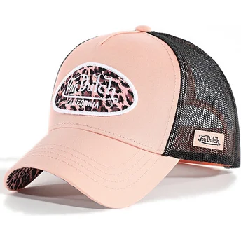 Boné trucker rosa e leopardo LOLE da Von Dutch
