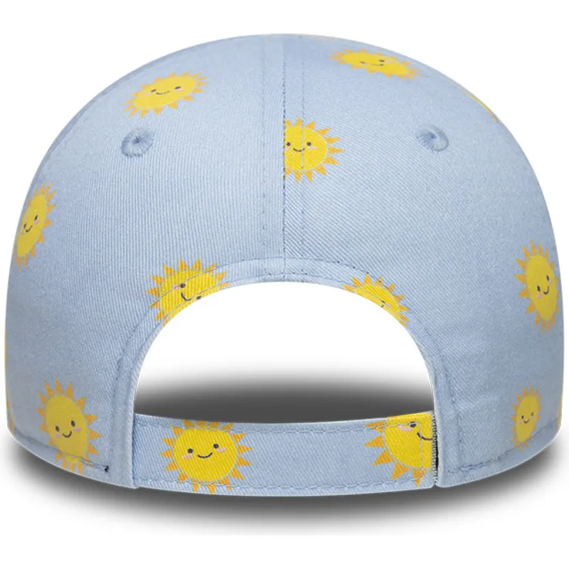 bone-curvo-azul-ajustavel-para-crianca-9forty-summer-all-over-print-da-new-york-yankees-mlb-da-new-era