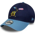 bone-curvo-azul-snapback-para-crianca-9forty-da-spongebob-squarepants-da-new-era