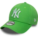 bone-curvo-verde-ajustavel-para-crianca-9forty-essential-da-new-york-yankees-mlb-da-new-era