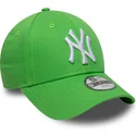 bone-curvo-verde-ajustavel-para-crianca-9forty-essential-da-new-york-yankees-mlb-da-new-era