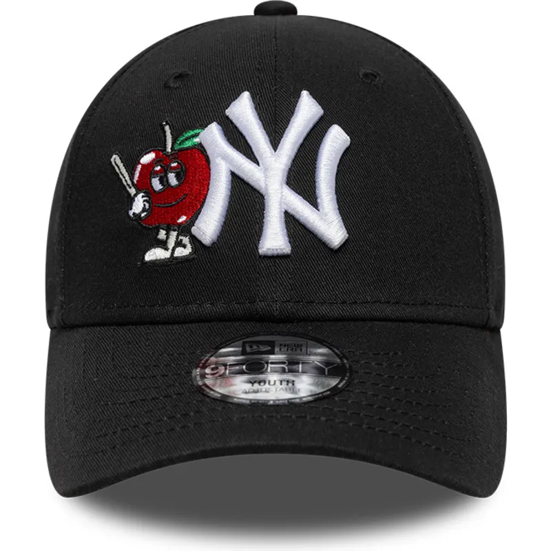 bone-curvo-preto-ajustavel-para-crianca-9forty-icon-da-new-york-yankees-mlb-da-new-era