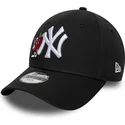 bone-curvo-preto-ajustavel-para-crianca-9forty-icon-da-new-york-yankees-mlb-da-new-era