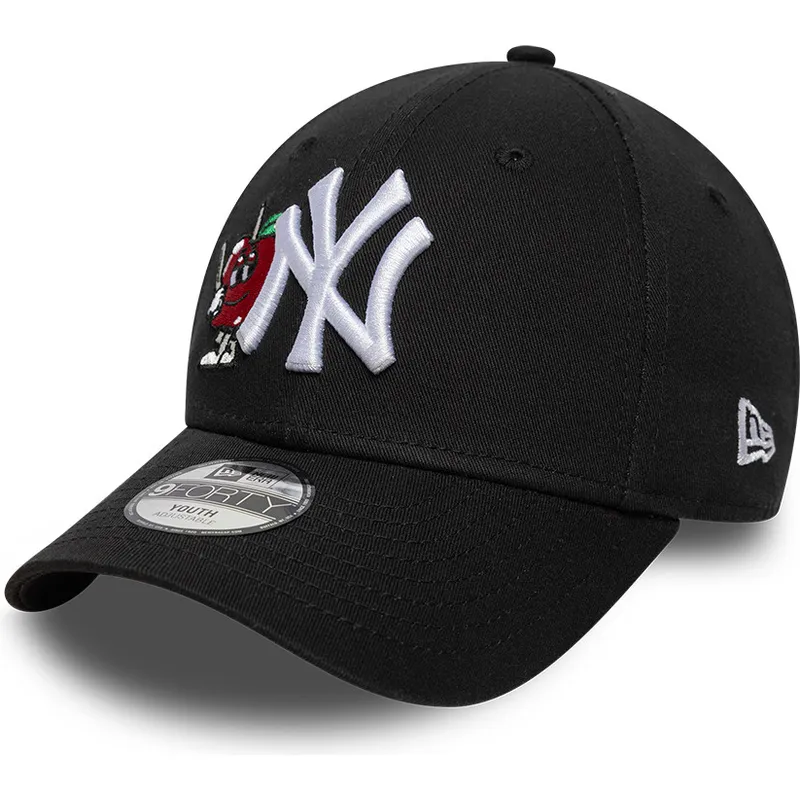 bone-curvo-preto-ajustavel-para-crianca-9forty-icon-da-new-york-yankees-mlb-da-new-era