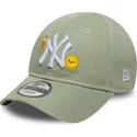 bone-curvo-verde-ajustavel-para-crianca-9forty-summer-icon-da-new-york-yankees-mlb-da-new-era
