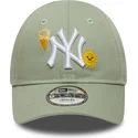bone-curvo-verde-ajustavel-para-crianca-9forty-summer-icon-da-new-york-yankees-mlb-da-new-era