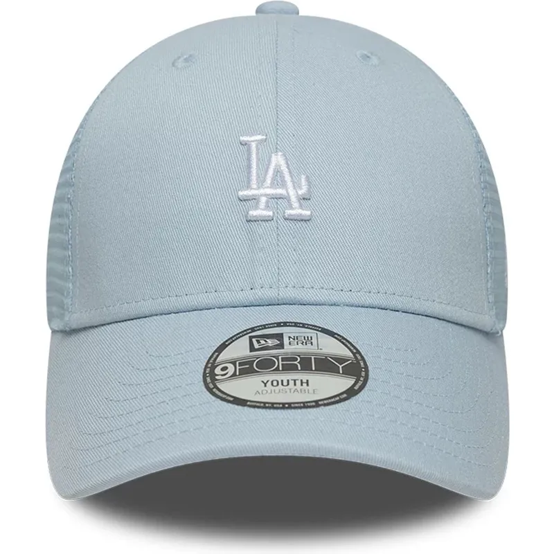 bone-trucker-azul-ajustavel-para-crianca-9forty-homefield-da-los-angeles-dodgers-mlb-da-new-era