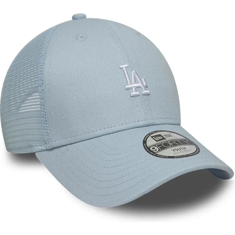 bone-trucker-azul-ajustavel-para-crianca-9forty-homefield-da-los-angeles-dodgers-mlb-da-new-era