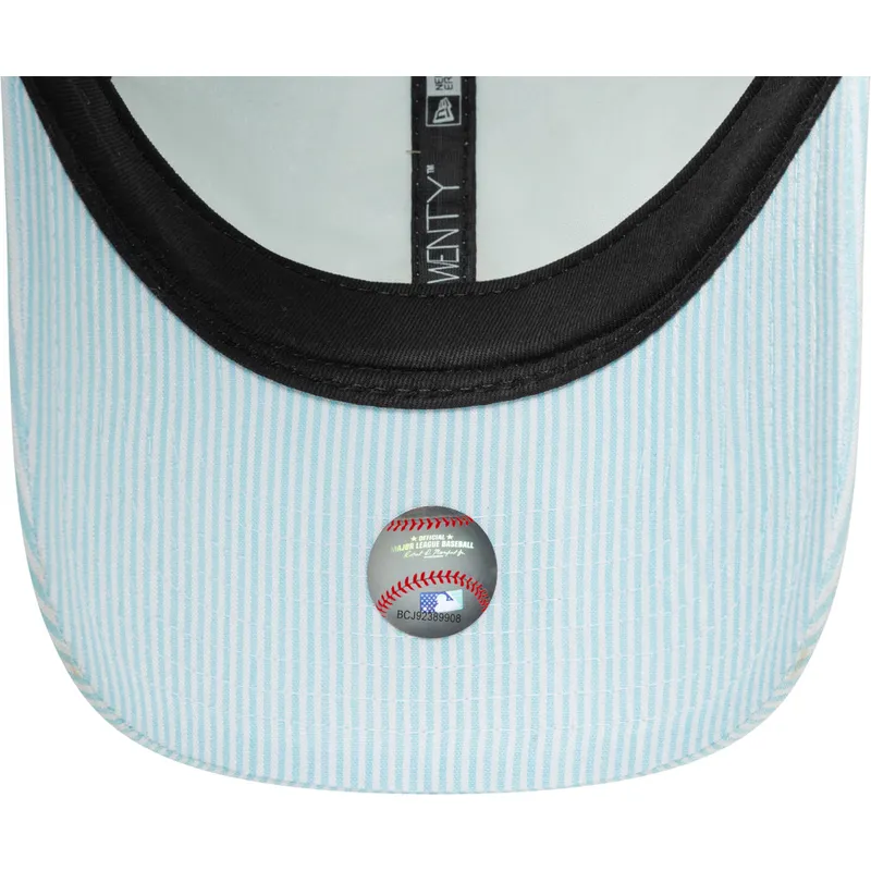 bone-curvo-azul-ajustavel-9twenty-seersucker-da-los-angeles-dodgers-mlb-da-new-era bone-curvo-azul-ajustavel-9twenty-seersucker-da-los-angeles-dodgers-mlb-da-new-era
