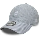 bone-curvo-azul-marinho-ajustavel-9twenty-seersucker-da-new-york-yankees-mlb-da-new-era
