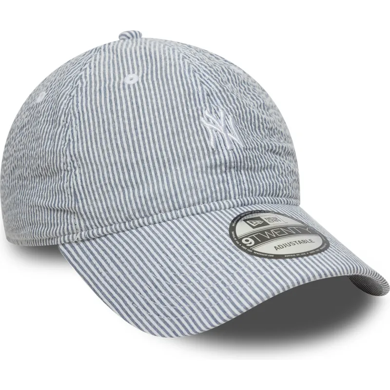 bone-curvo-azul-marinho-ajustavel-9twenty-seersucker-da-new-york-yankees-mlb-da-new-era