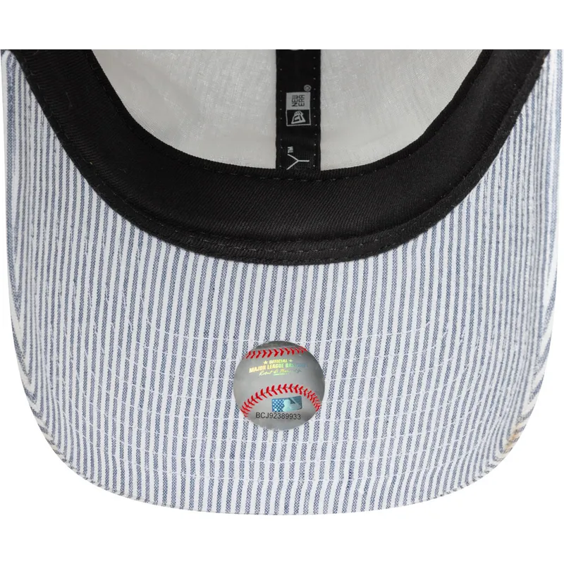 bone-curvo-azul-marinho-ajustavel-9twenty-seersucker-da-new-york-yankees-mlb-da-new-era