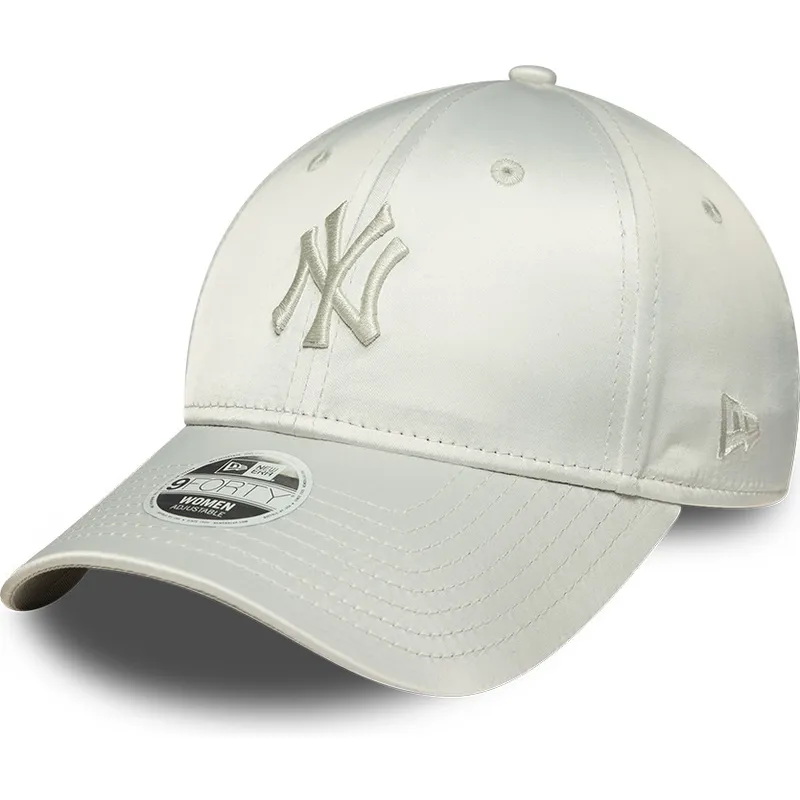bone-curvo-verde-ajustavel-para-mulheres-9forty-bow-back-satin-da-new-york-yankees-mlb-da-new-era