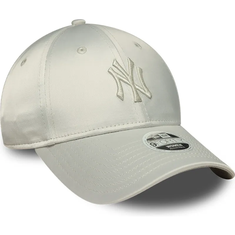 bone-curvo-verde-ajustavel-para-mulheres-9forty-bow-back-satin-da-new-york-yankees-mlb-da-new-era