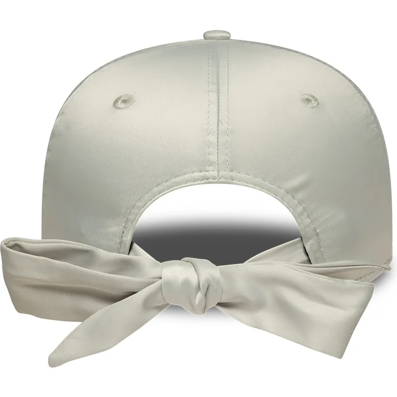 bone-curvo-verde-ajustavel-para-mulheres-9forty-bow-back-satin-da-new-york-yankees-mlb-da-new-era