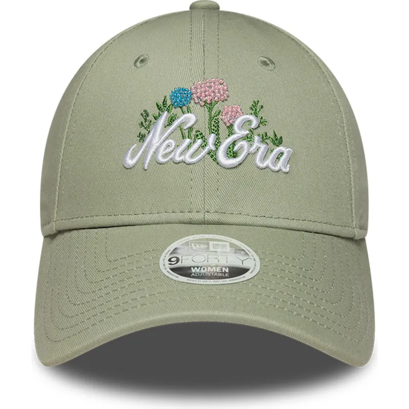 bone-curvo-verde-ajustavel-para-mulheres-9forty-beaded-da-new-era