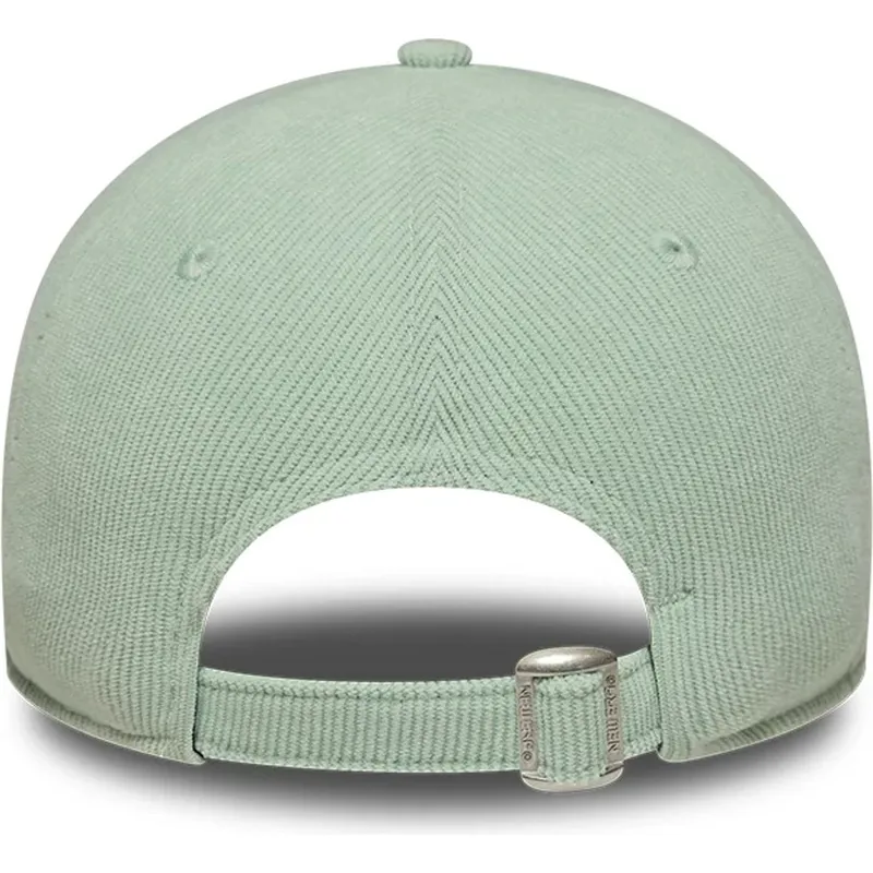 bone-curvo-verde-ajustavel-para-mulheres-9forty-mini-cord-da-new-york-yankees-mlb-da-new-era