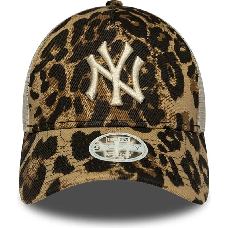 bone-trucker-leopardo-para-mulheres-9forty-m-crown-a-frame-leaopard-da-new-york-yankees-mlb-da-new-era