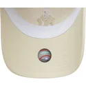 bone-curvo-bege-ajustavel-com-logo-bege-para-mulheres-9twenty-midi-linen-da-new-york-yankees-mlb-da-new-era
