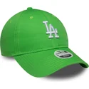 bone-curvo-verde-ajustavel-para-mulheres-9twenty-league-essential-midi-da-los-angeles-dodgers-mlb-da-new-era