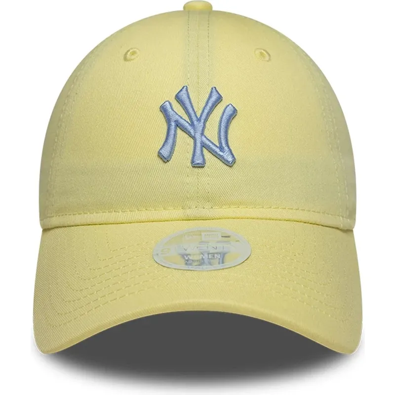 bone-curvo-amarelo-ajustavel-para-mulheres-9twenty-league-essential-midi-da-new-york-yankees-mlb-da-new-era