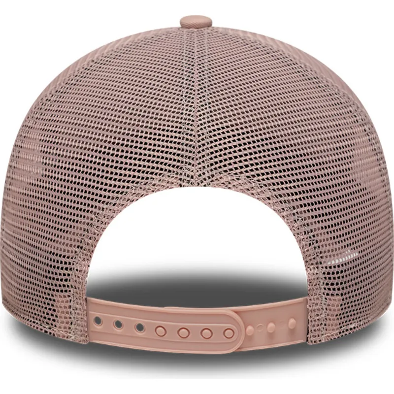 bone-trucker-rosa-para-mulheres-9forty-a-frame-floral-da-new-york-yankees-mlb-da-new-era