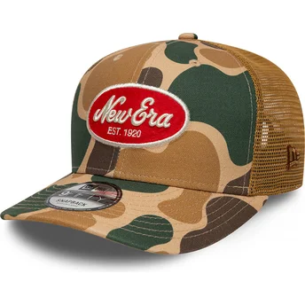 Boné curvo camuflagem snapback 9FIFTY Duck Camo da New Era