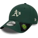 bone-curvo-verde-ajustavel-9forty-recycled-midi-da-oakland-athletics-mlb-da-new-era