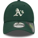 bone-curvo-verde-ajustavel-9forty-recycled-midi-da-oakland-athletics-mlb-da-new-era
