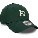 bone-curvo-verde-ajustavel-9forty-recycled-midi-da-oakland-athletics-mlb-da-new-era