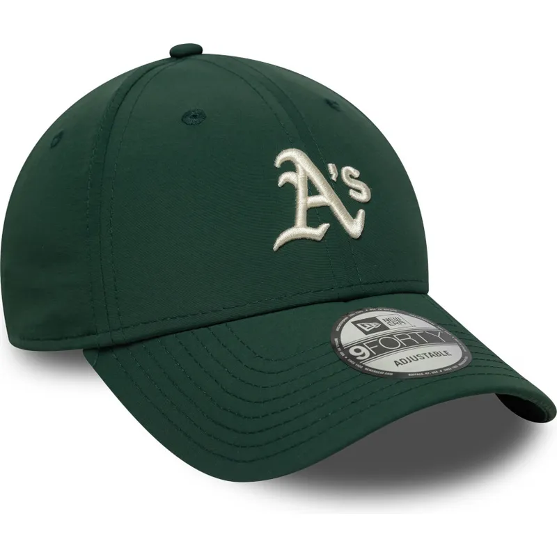 bone-curvo-verde-ajustavel-9forty-recycled-midi-da-oakland-athletics-mlb-da-new-era