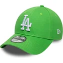 bone-curvo-verde-claro-ajustavel-com-logo-branco-9forty-league-essential-da-los-angeles-dodgers-mlb-da-new-era