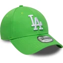 bone-curvo-verde-claro-ajustavel-com-logo-branco-9forty-league-essential-da-los-angeles-dodgers-mlb-da-new-era