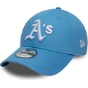bone-curvo-azul-claro-ajustavel-9forty-league-essential-da-oakland-athletics-mlb-da-new-era