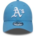 bone-curvo-azul-claro-ajustavel-9forty-league-essential-da-oakland-athletics-mlb-da-new-era