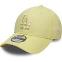 bone-curvo-amarelo-ajustavel-com-logo-amarelo-9forty-team-outline-da-los-angeles-dodgers-mlb-da-new-era