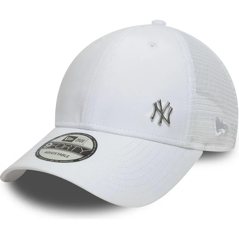 bone-trucker-branco-ajustavel-9forty-flawless-da-new-york-yankees-mlb-da-new-era