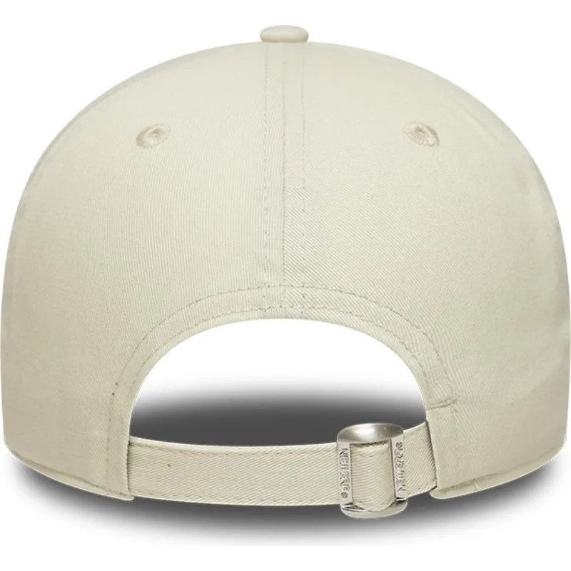 bone-curvo-bege-e-azul-marinho-ajustavel-com-logo-azul-marinho-9forty-world-series-da-new-york-yankees-mlb-da-new-era