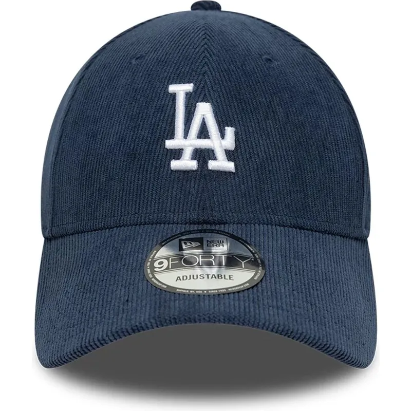 bone-curvo-azul-marinho-ajustavel-9forty-soft-cord-da-los-angeles-dodgers-mlb-da-new-era