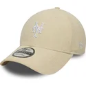 bone-curvo-bege-ajustavel-9forty-soft-cord-da-new-york-mets-mlb-da-new-era