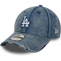 bone-curvo-azul-ajustavel-9forty-acid-wash-denim-da-los-angeles-dodgers-mlb-da-new-era