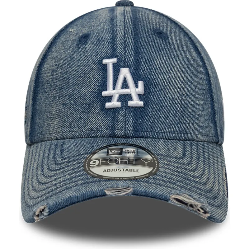 bone-curvo-azul-ajustavel-9forty-acid-wash-denim-da-los-angeles-dodgers-mlb-da-new-era