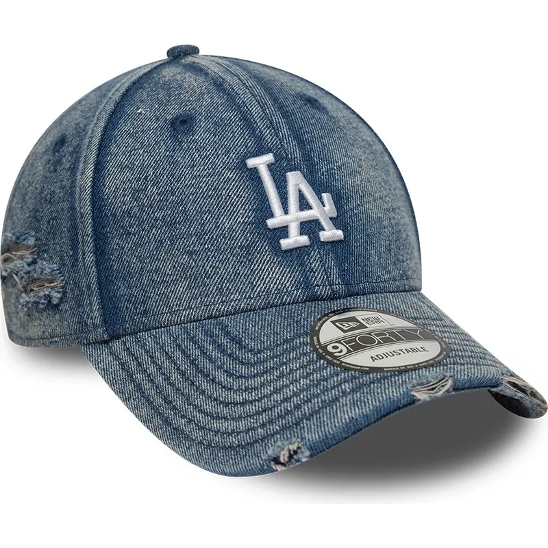 bone-curvo-azul-ajustavel-9forty-acid-wash-denim-da-los-angeles-dodgers-mlb-da-new-era