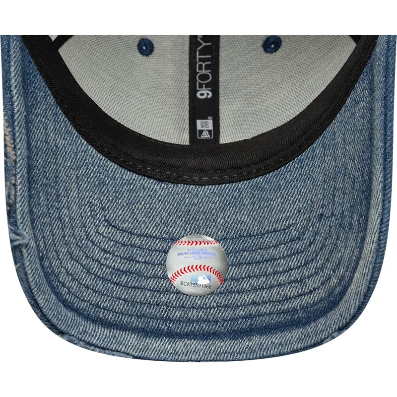 bone-curvo-azul-ajustavel-9forty-acid-wash-denim-da-los-angeles-dodgers-mlb-da-new-era