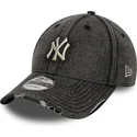 bone-curvo-preto-ajustavel-9forty-acid-wash-denim-da-new-york-yankees-mlb-da-new-era